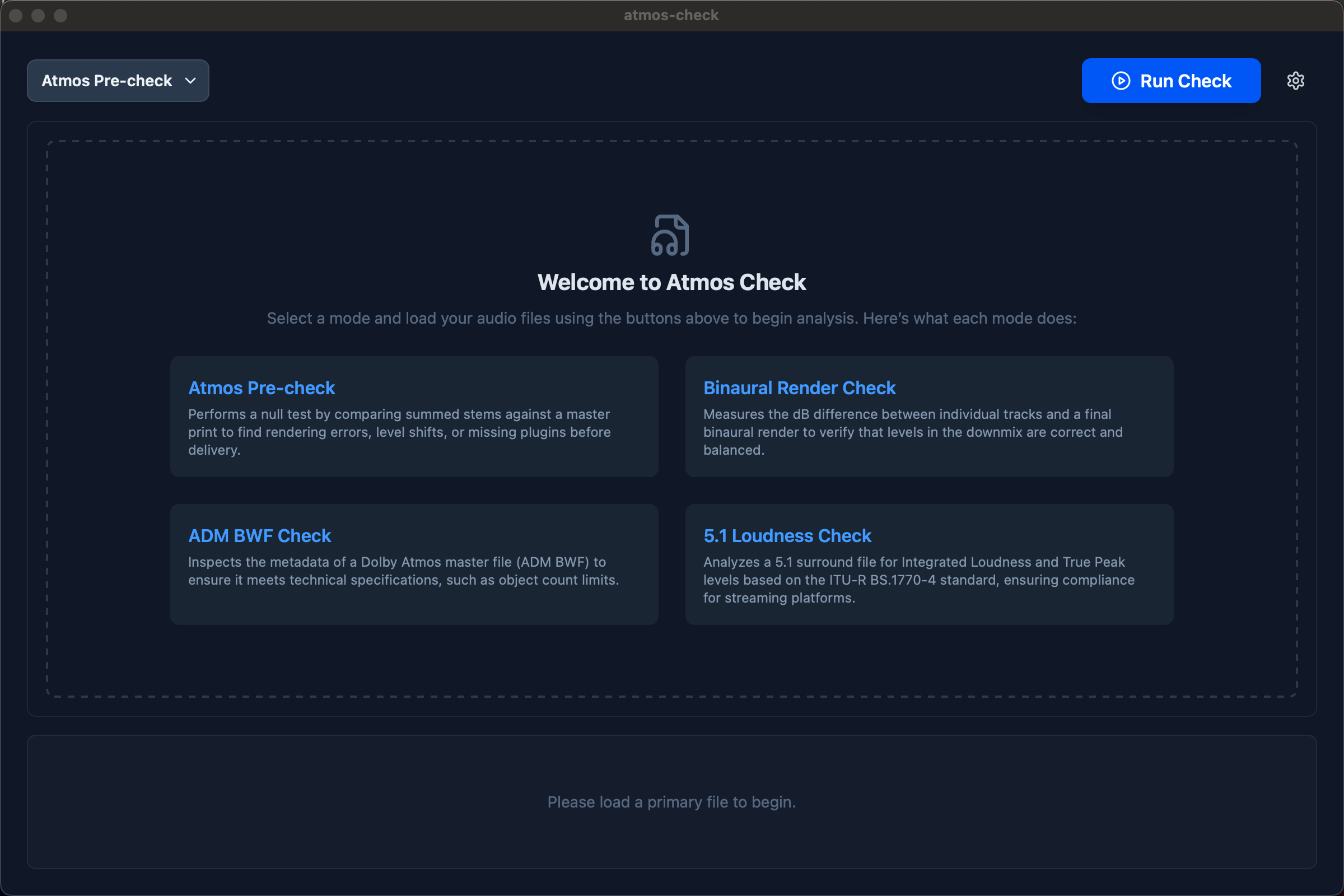 Atmos Check 界面截图 0